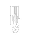 CALA * LÁMPARA BASE REDONDA 14L LED COLANTES - VARIADO